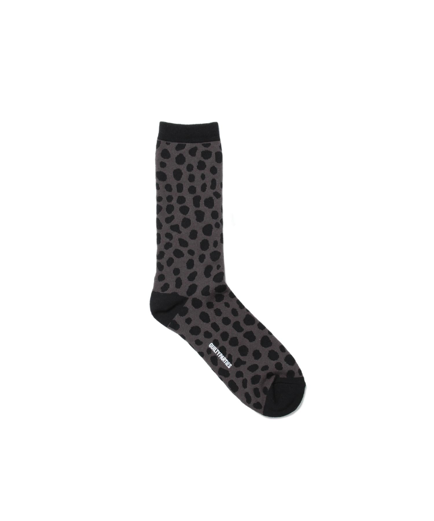 LEOPARD JACQUARD SOCKS