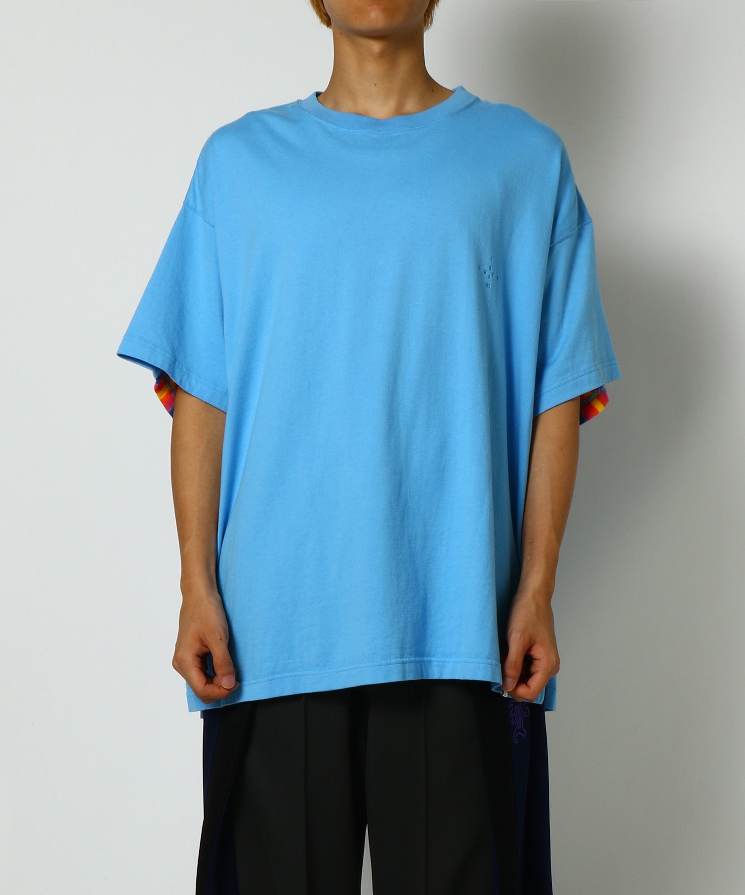 トップス [FACETASM]RIB BIG TEE/LIGHT BLUE RIB BIG TEE - FACETASM (ファセッタズム) - tops (トップス