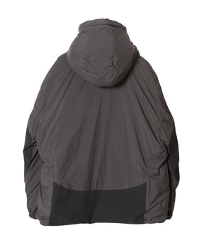 ORGANIZED HOODED PADDED BLOUSON / NYLON TAFFETA