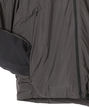 ORGANIZED HOODED PADDED BLOUSON / NYLON TAFFETA