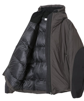 ORGANIZED HOODED PADDED BLOUSON / NYLON TAFFETA