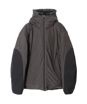 ORGANIZED HOODED PADDED BLOUSON / NYLON TAFFETA