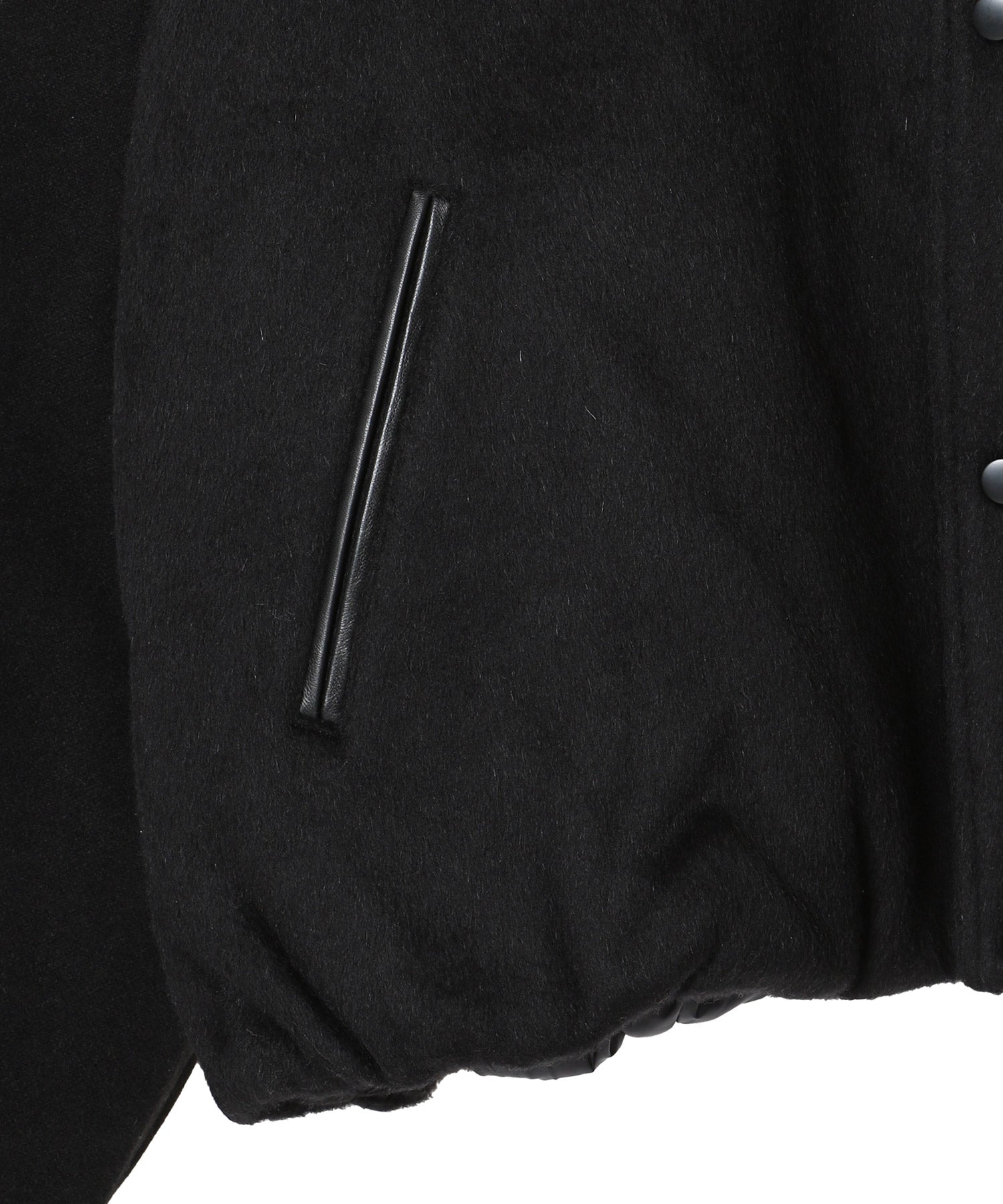 RESEARCHED PADDED BLOUSON / WOOL MIX MELTON