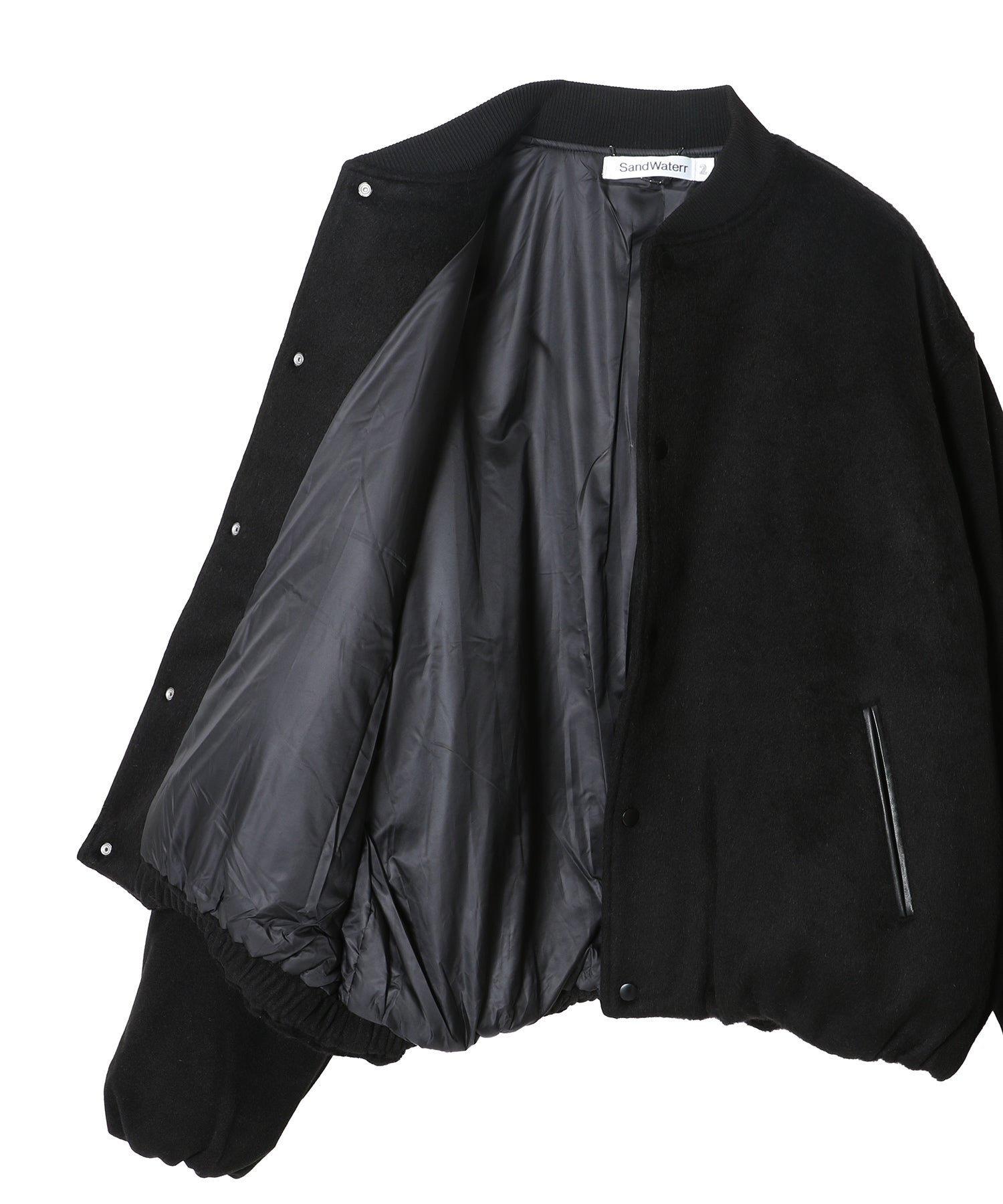 RESEARCHED PADDED BLOUSON / WOOL MIX MELTON