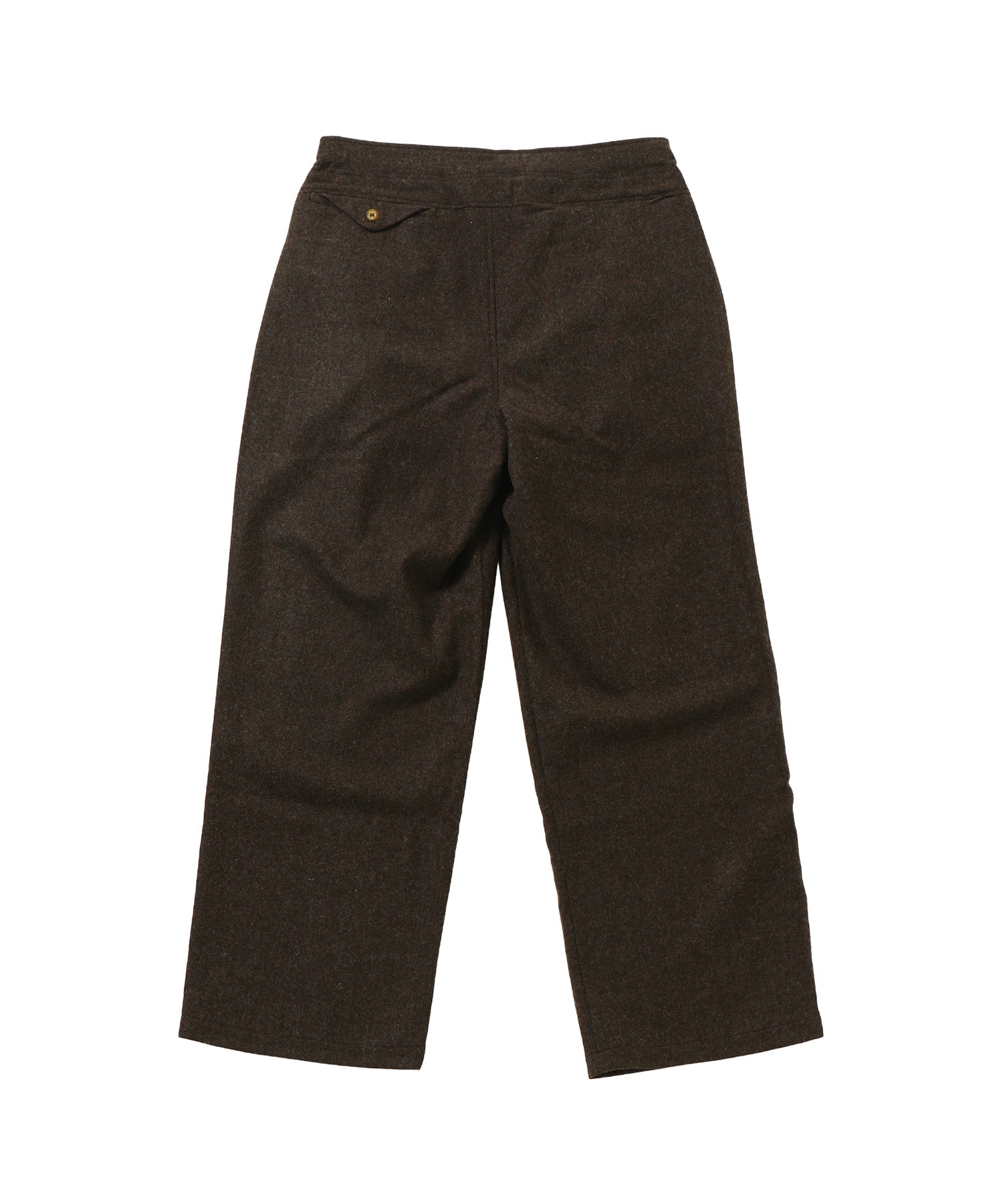 CRAFTED 3 TUCK SLACKS / WOOL MIX TWILL