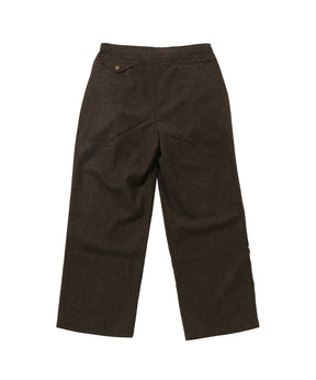CRAFTED 3 TUCK SLACKS / WOOL MIX TWILL