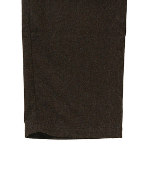 CRAFTED 3 TUCK SLACKS / WOOL MIX TWILL