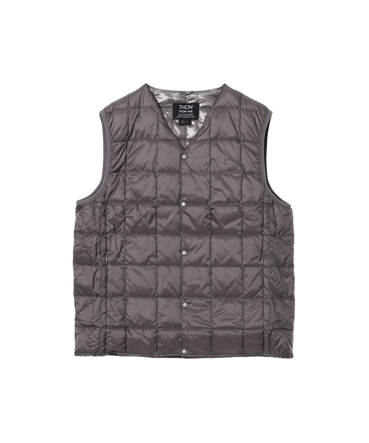 Basic V-Neck Button Inner Down Vest