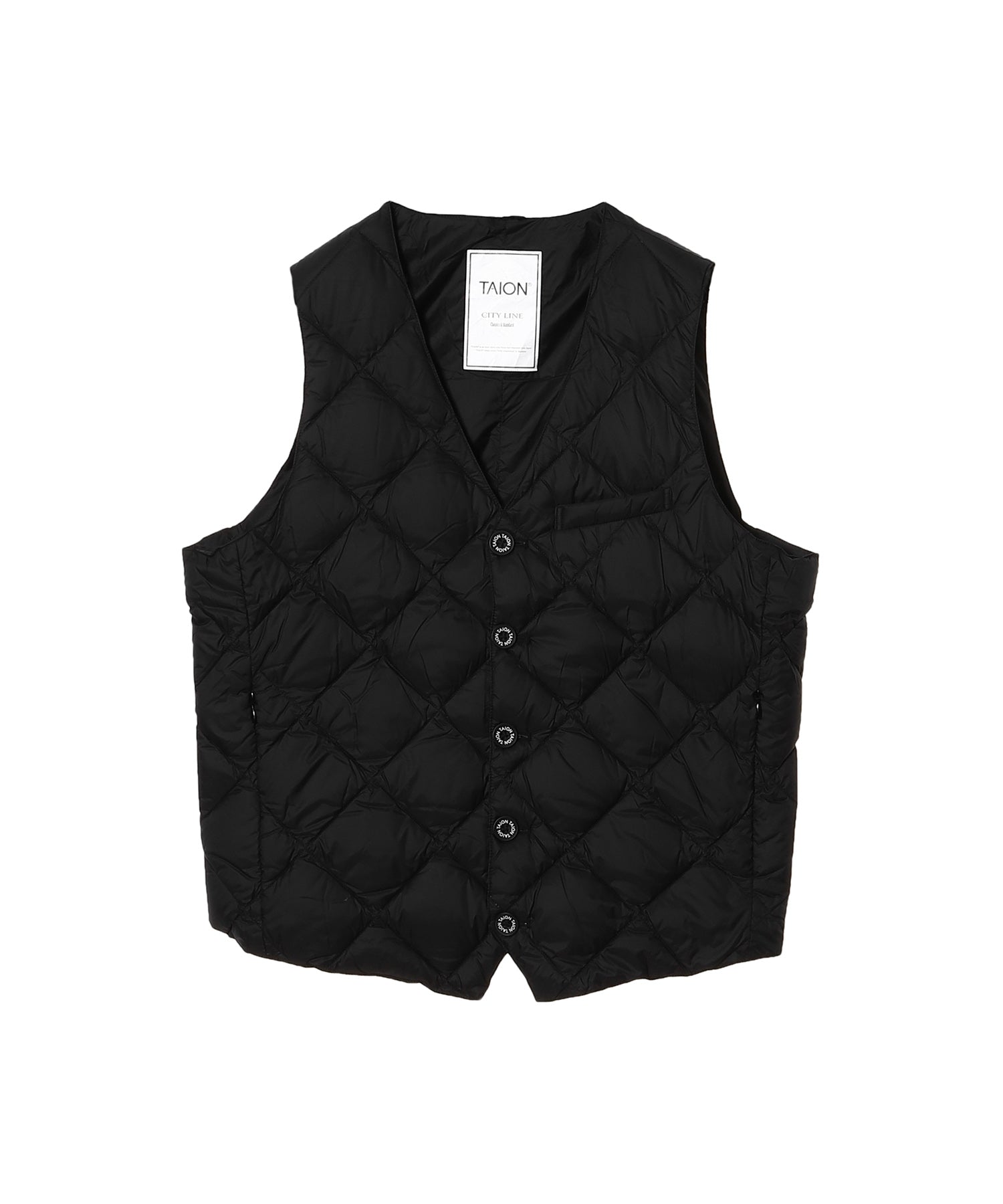 Single Button Down Gilet - TAION (タイオン) - outer (アウター