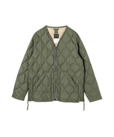 MILITARY V NECK WｰZIP DOWN JKT