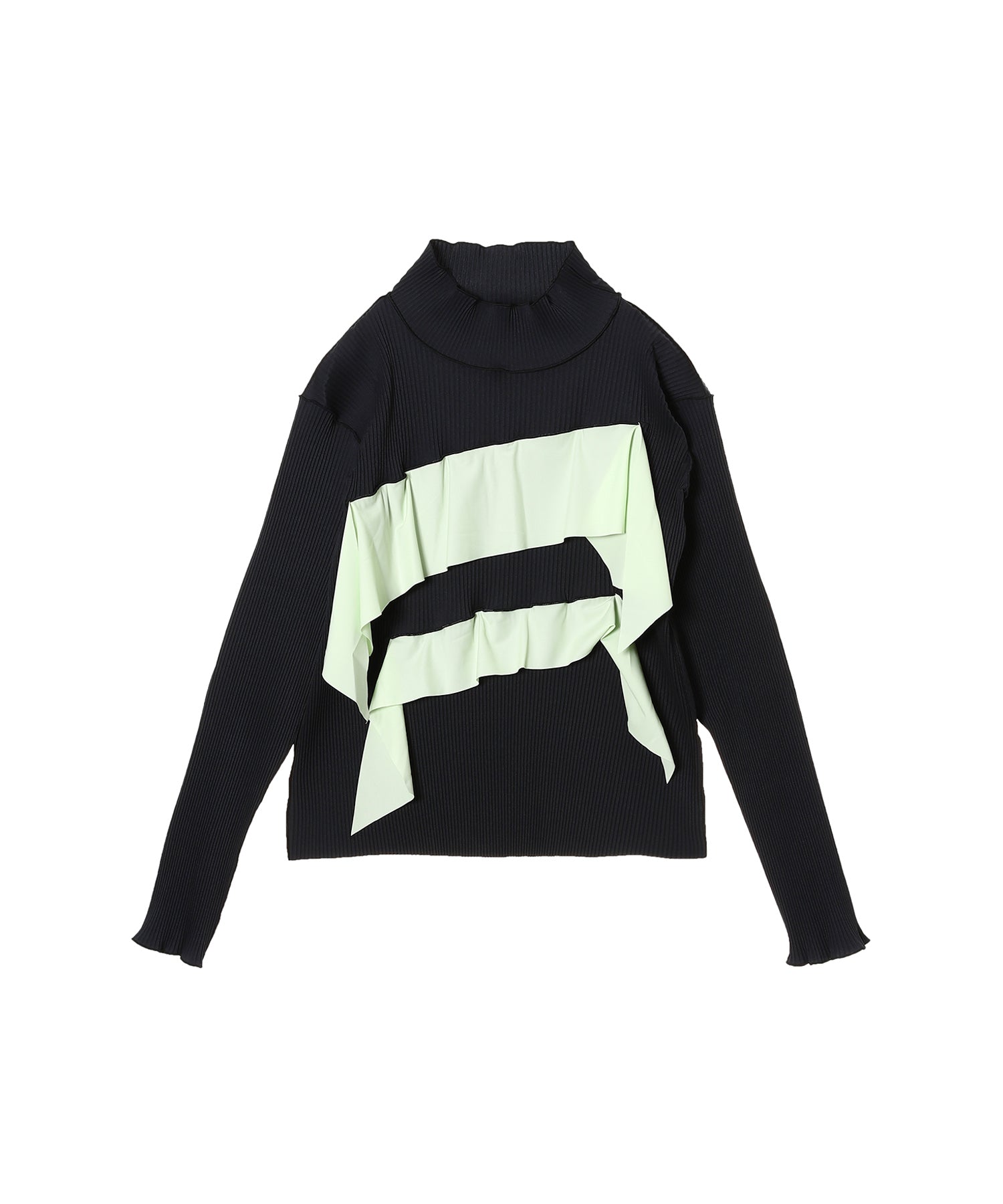 Todo wave long sleeve top Highneck type