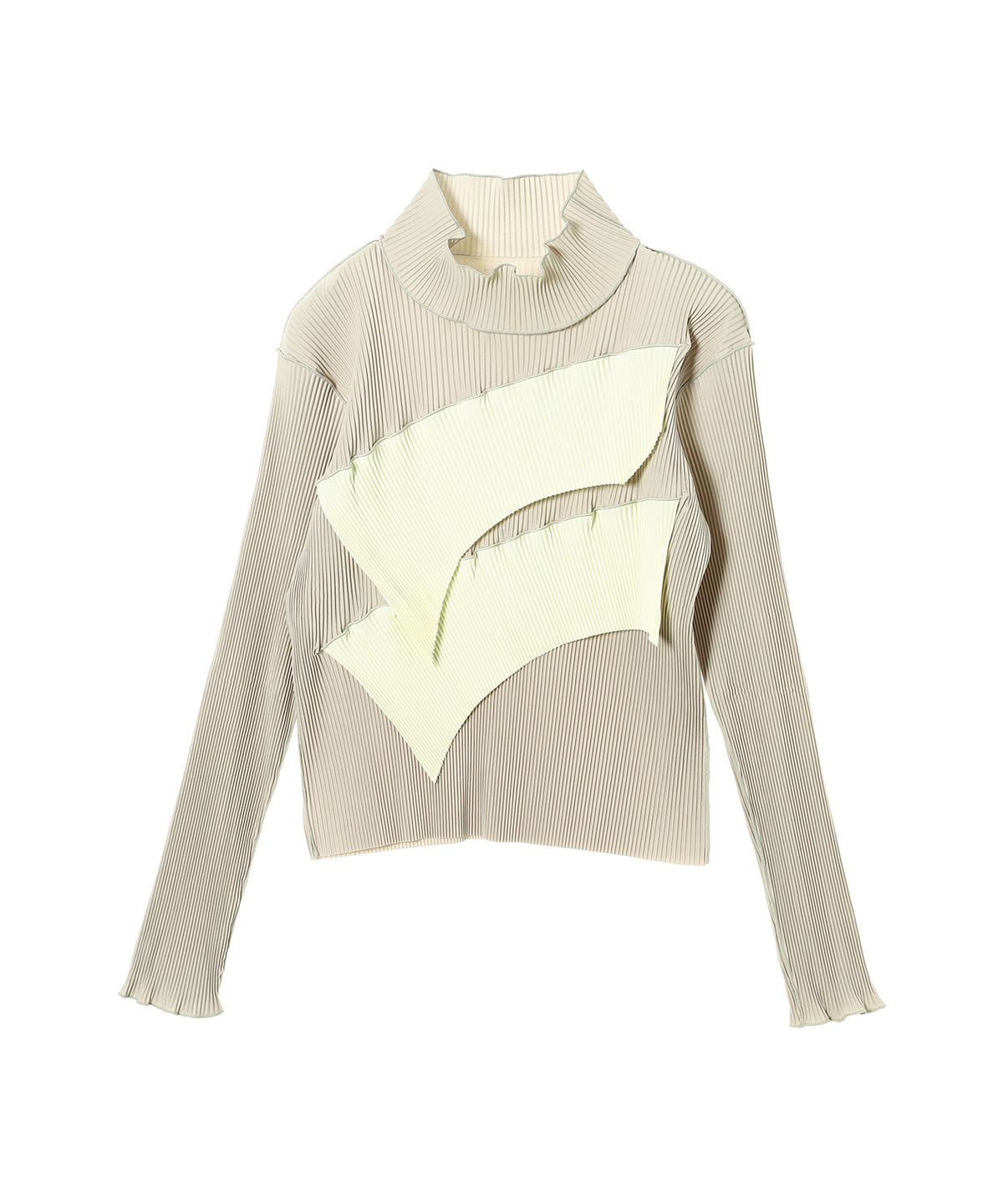 Wave Long-Sleeve Top High Neck A