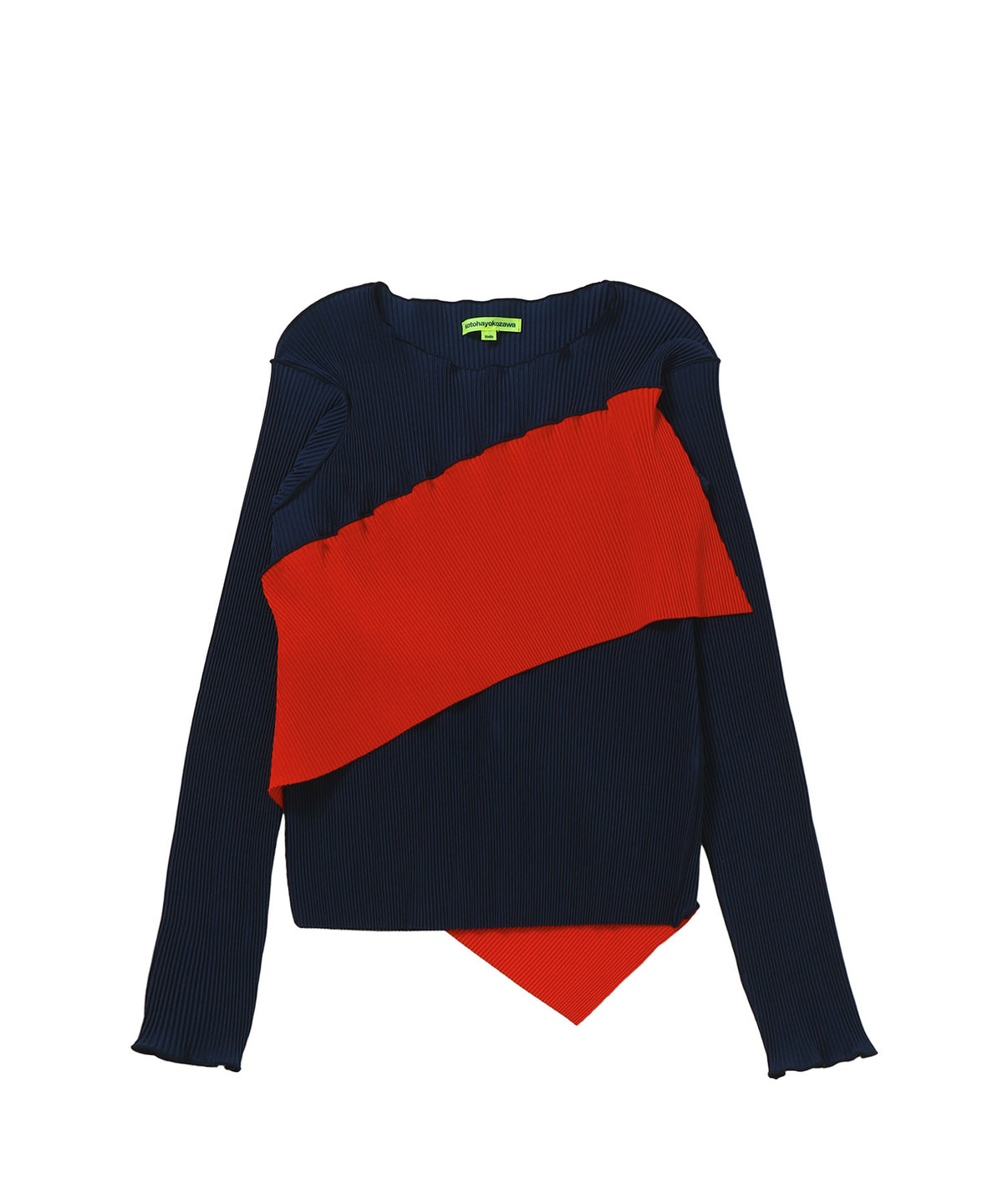 SPIRAL WAVE LONG SLEEVE TOP
