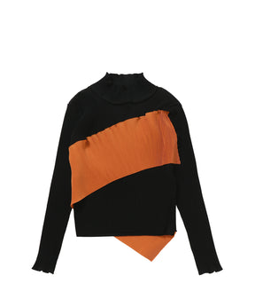 kotoka yokozawa トップス SPIRAL WAVE LONG SLEEVE TOP HIGH NECK TYPE - kotohayokozawa