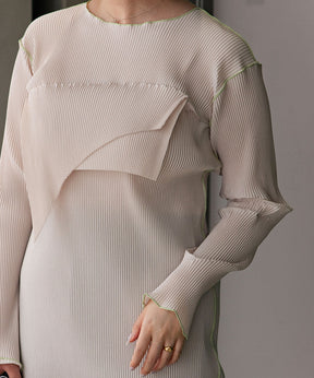 TD WAVE LONG SLEEVE DRESS