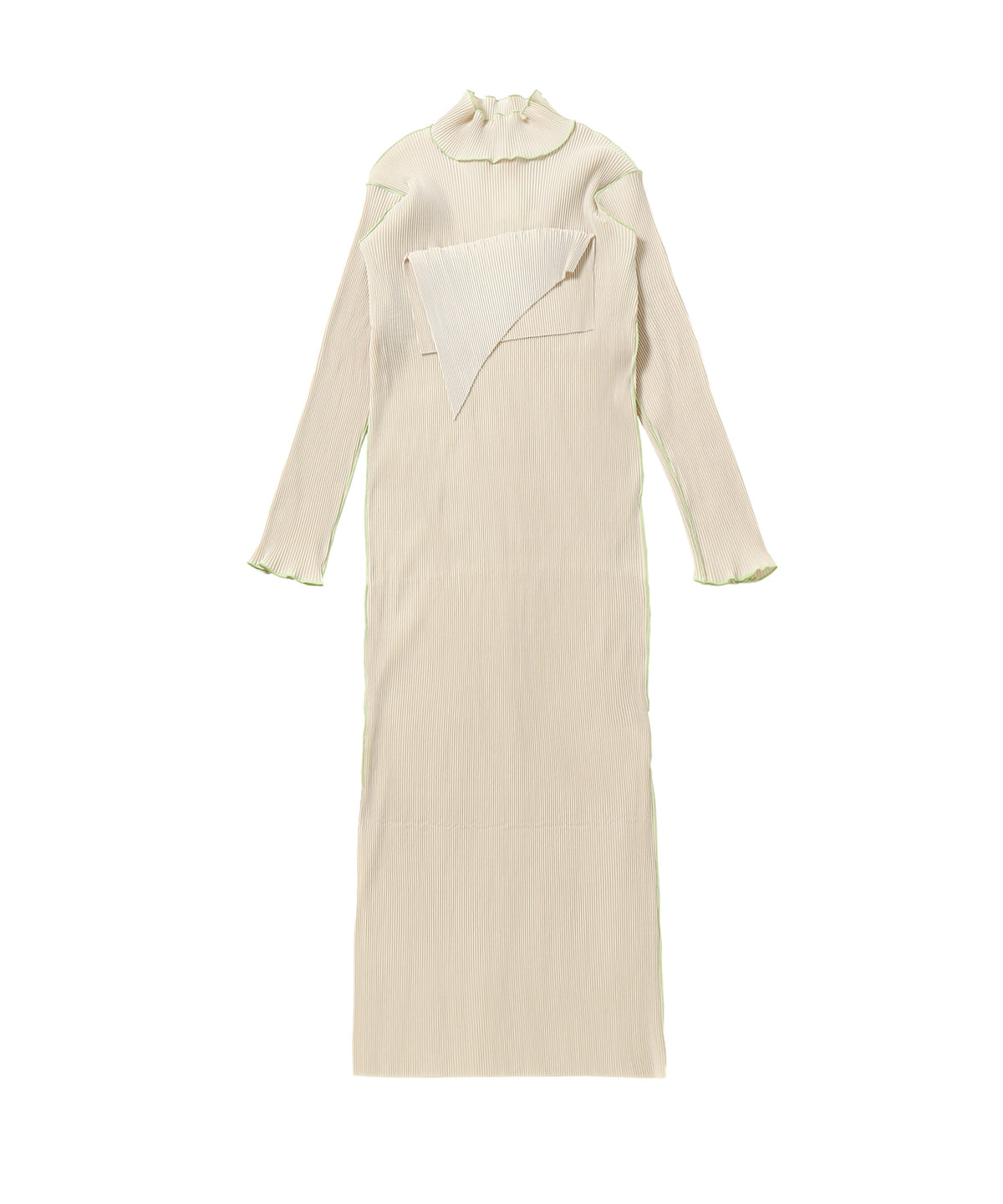 TD WAVE LONG SLEEVE DRESS HIGH NECK TYPE