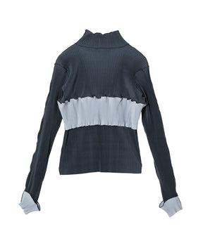 Bustier High Neck Top - kotohayokozawa (コトハヨコザワ) - tops