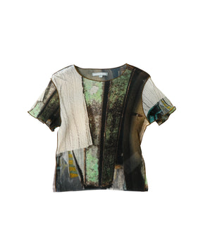 SHEER GRAPHIC TINY TOP