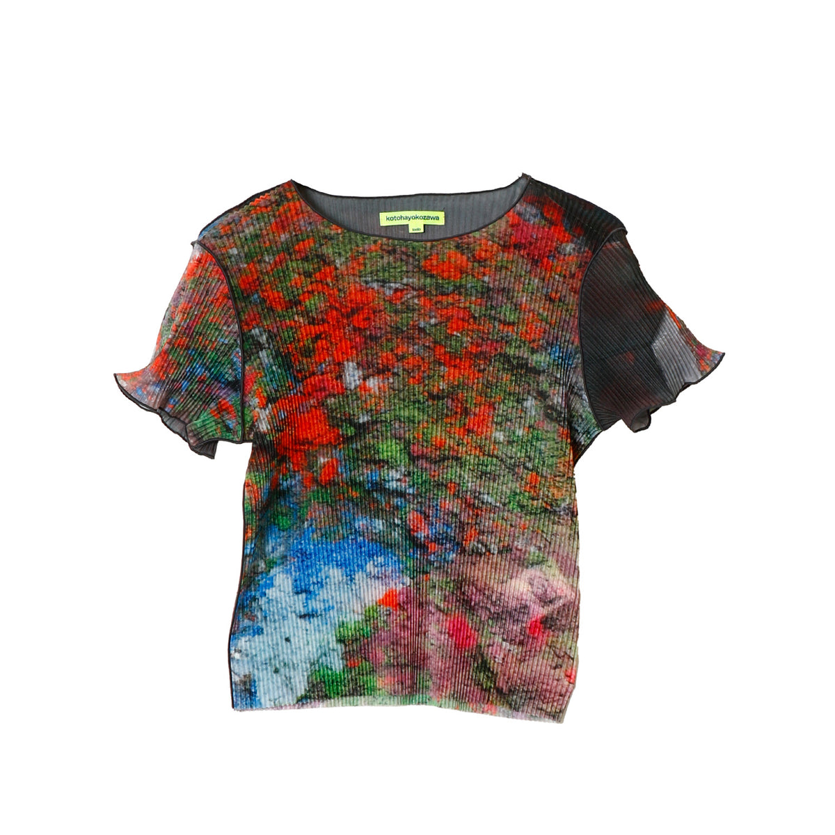 SHEER GRAPHIC TINY TOP - kotohayokozawa (コトハヨコザワ) - tops