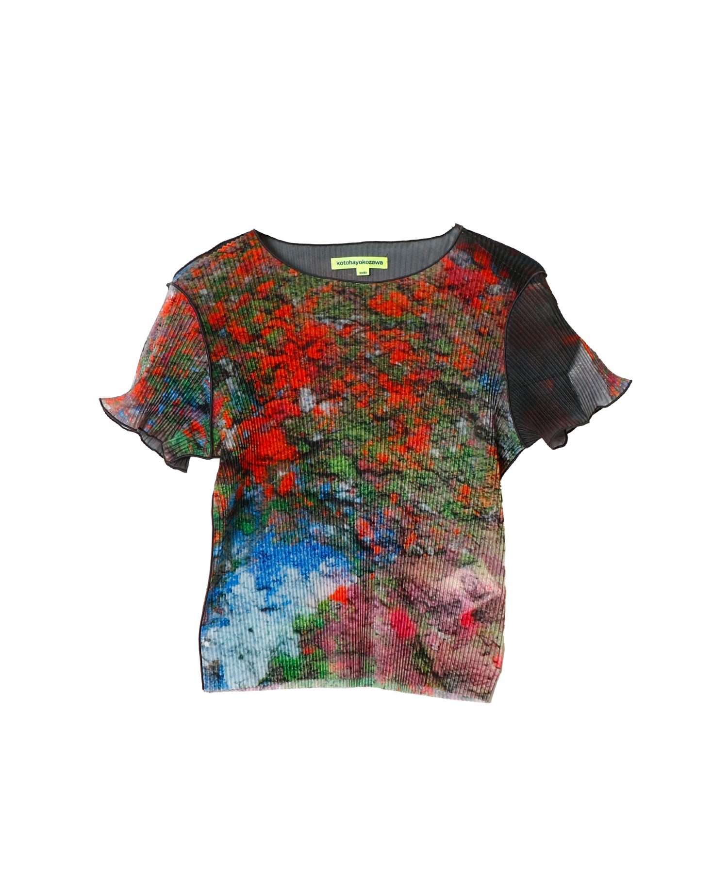 SHEER GRAPHIC TINY TOP