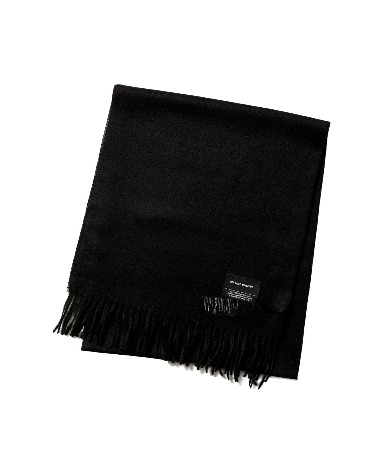 Brushed Scarf / Pure Black