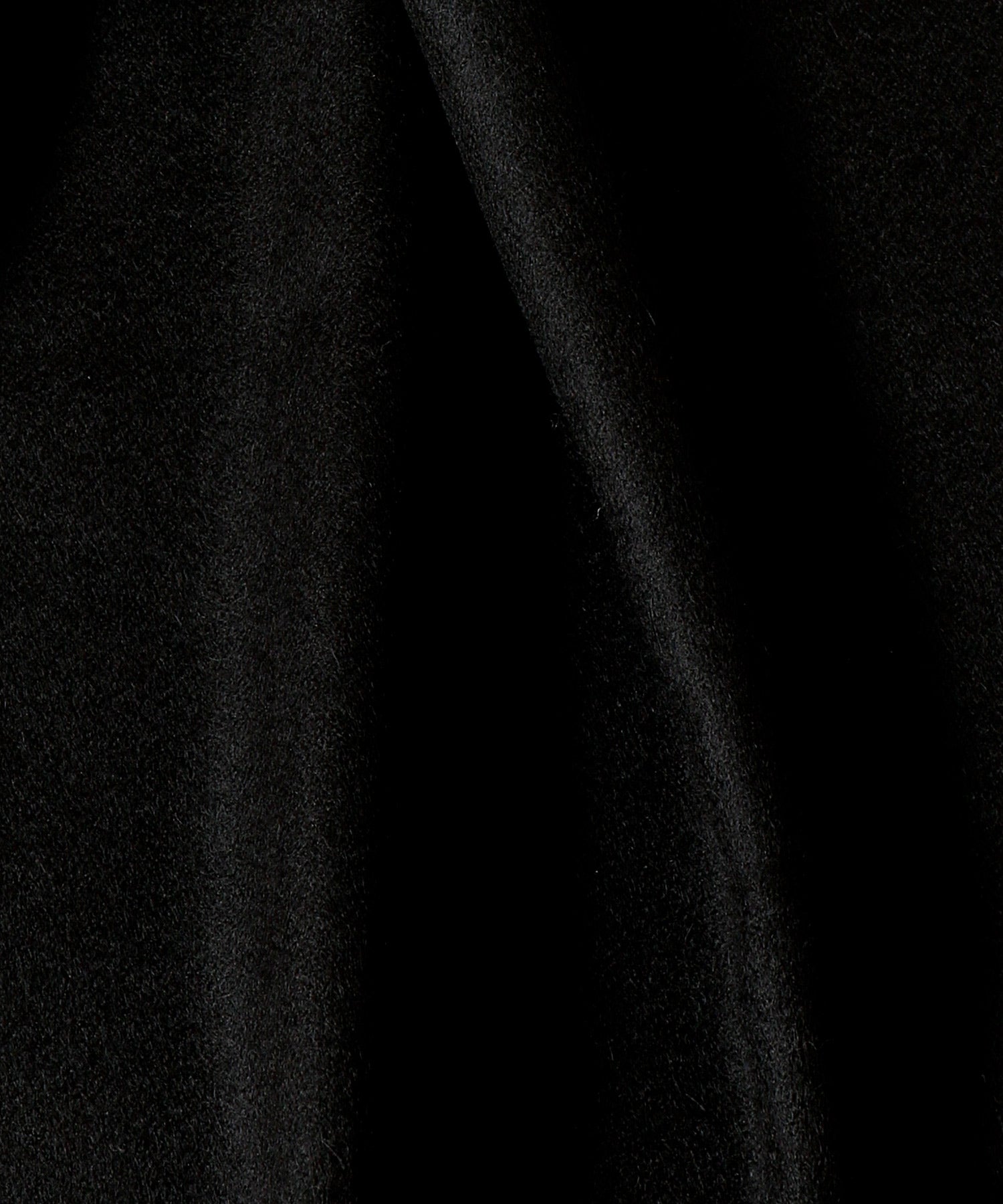 Large Brushed Stole / Pure Black