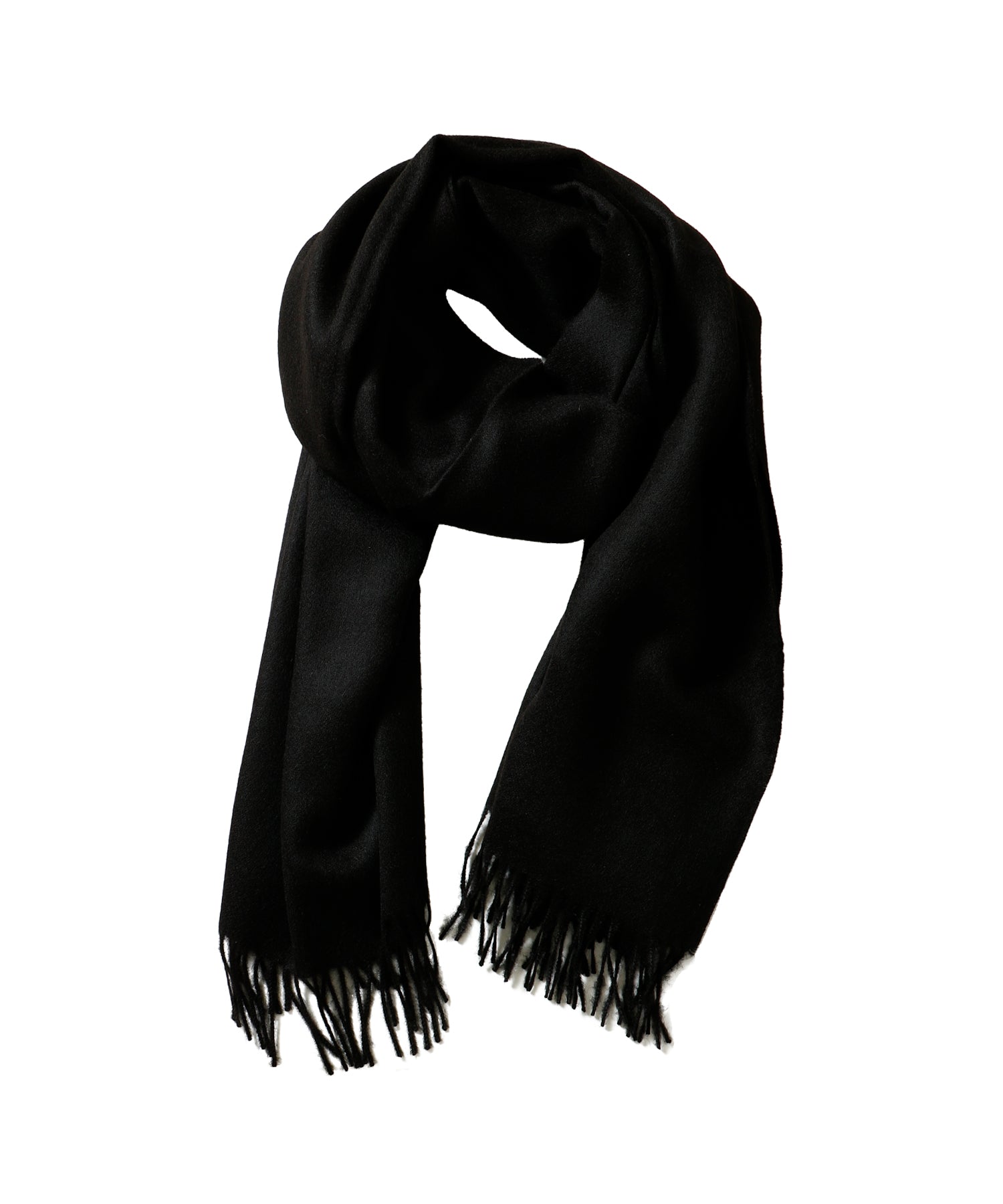 Large Brushed Stole / Pure Black