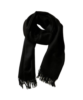 Large Brushed Stole / Pure Black
