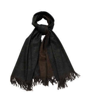 Two-Colour Large Brushed Stole