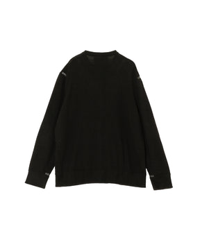 Crew Neck Sweater / Pure Black