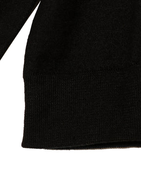 Crew Neck Sweater / Pure Black