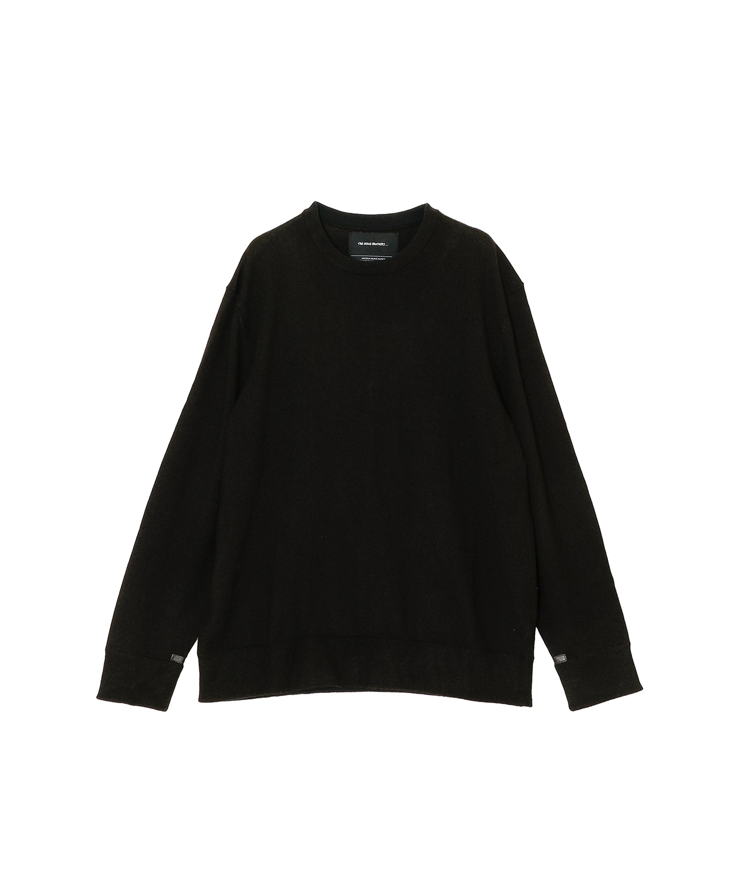 Crew Neck Sweater / Pure Black