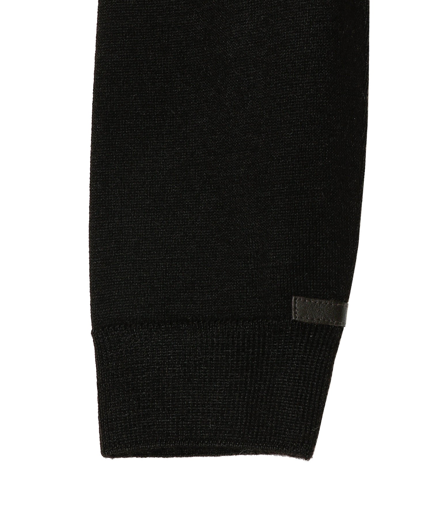 Collar Neck Sweater / Pure Black