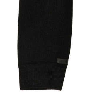 Collar Neck Sweater / Pure Black