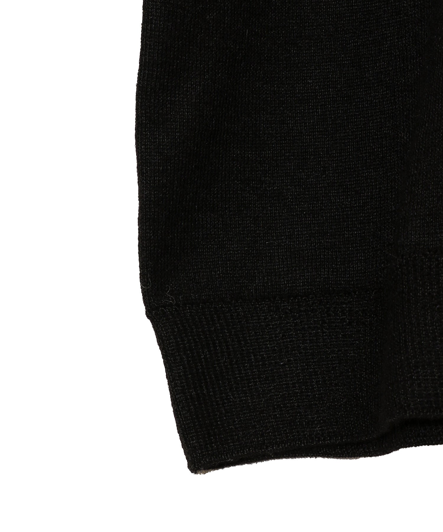Collar Neck Sweater / Pure Black
