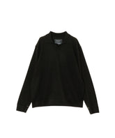 Collar Neck Sweater / Pure Black