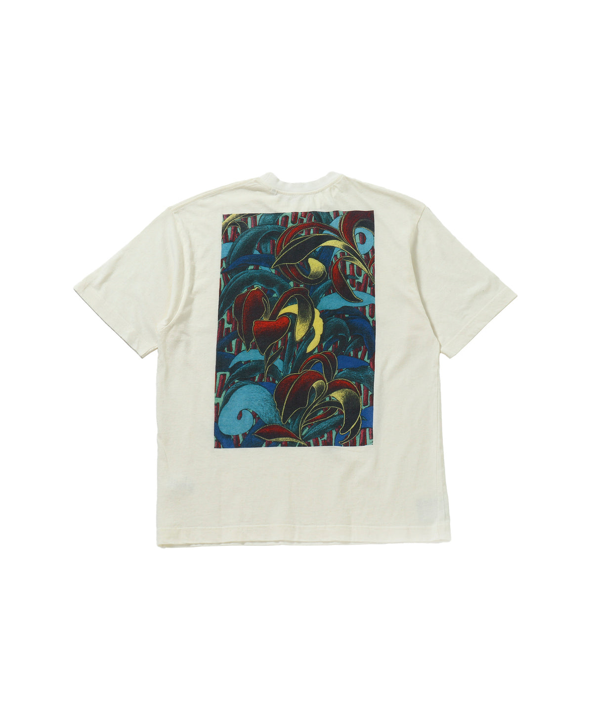 Organic Cotton and Hemp T-shirt "Pistachio Hana-bi"