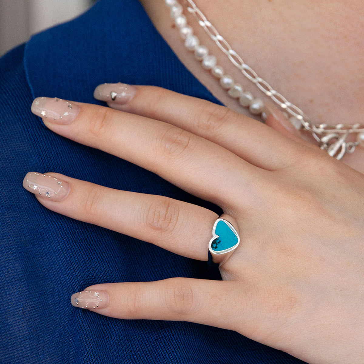 HEART STONE RING SV - Preek (プリーク) - accessory (アクセサリー