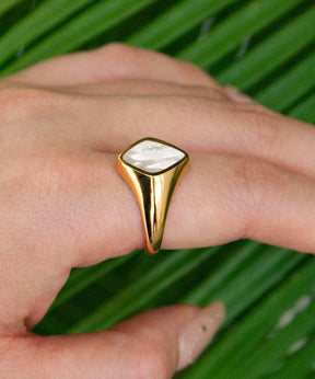 HOWRAW DIASHAPE STONE RING GD