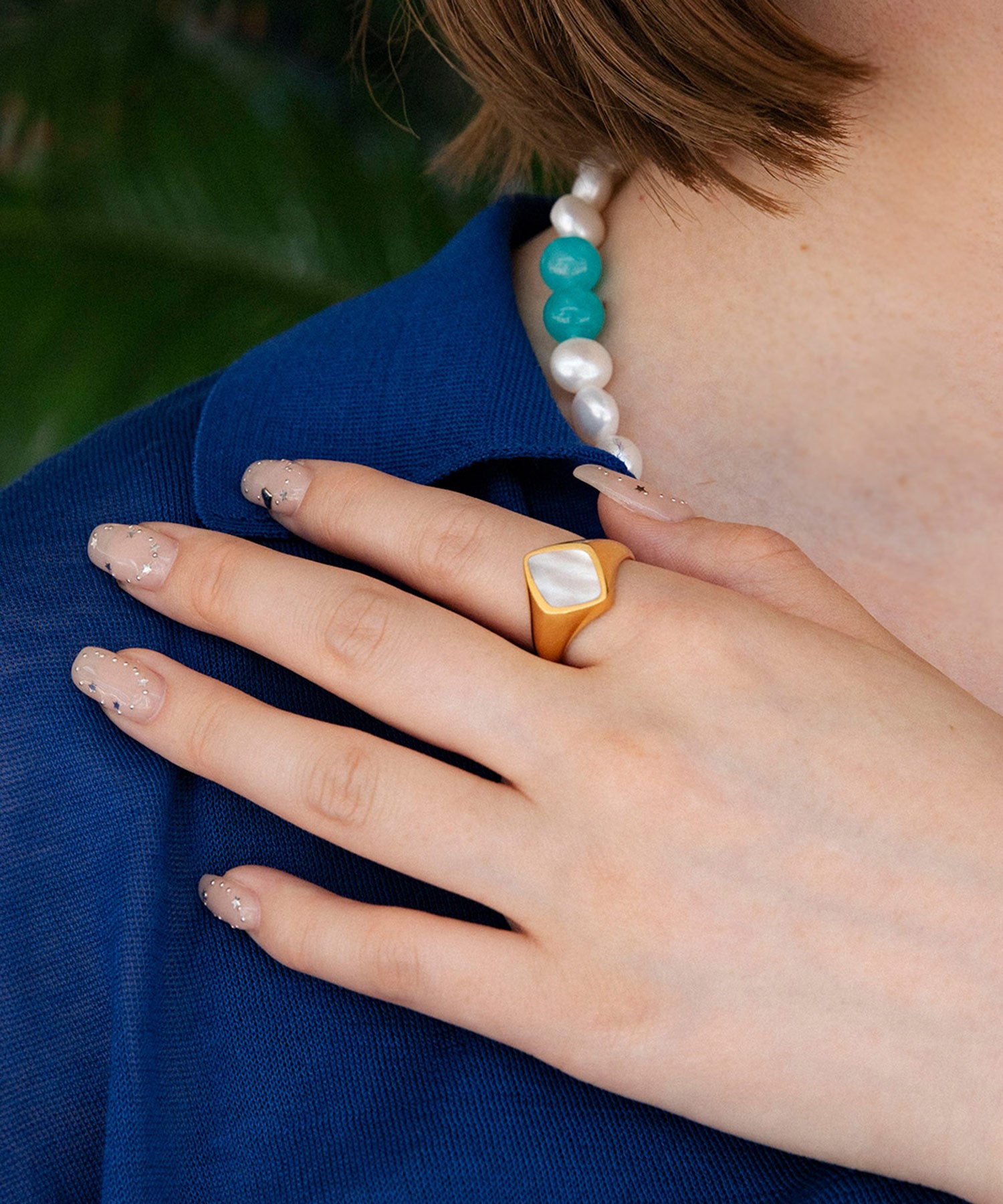 HOWRAW DIASHAPE STONE RING GD - Preek (プリーク) - accessory