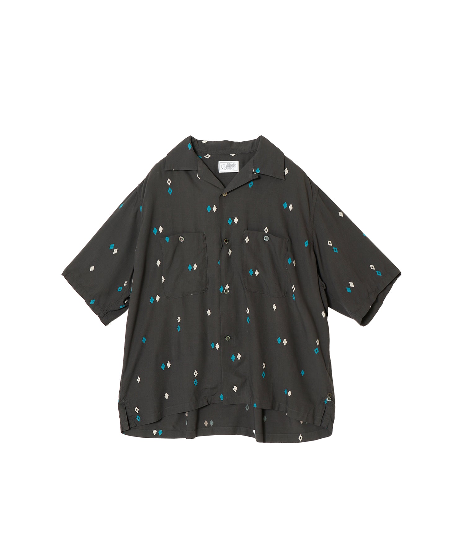 Unlikely Rayon Shirts S/S Argyle - Unlikely (アンライクリー