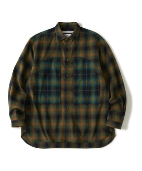 MID GUSSET SLEEVE CHECK WORK SHIRT