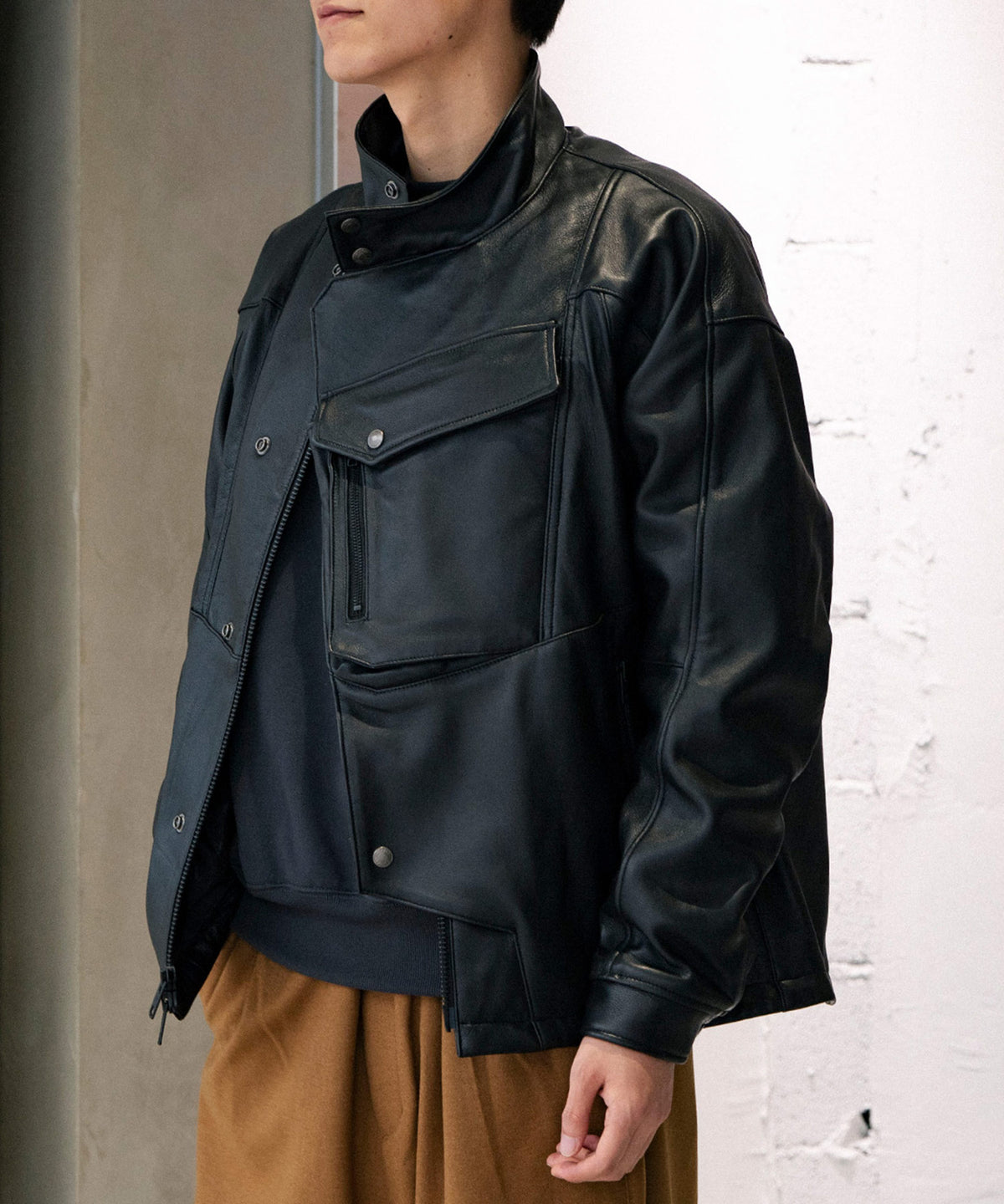 WM×Schott SHEEP LEATHER RIDER'S JACKET