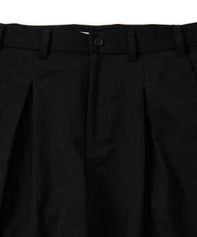 2 TUCK TWILL WIDE PANTS