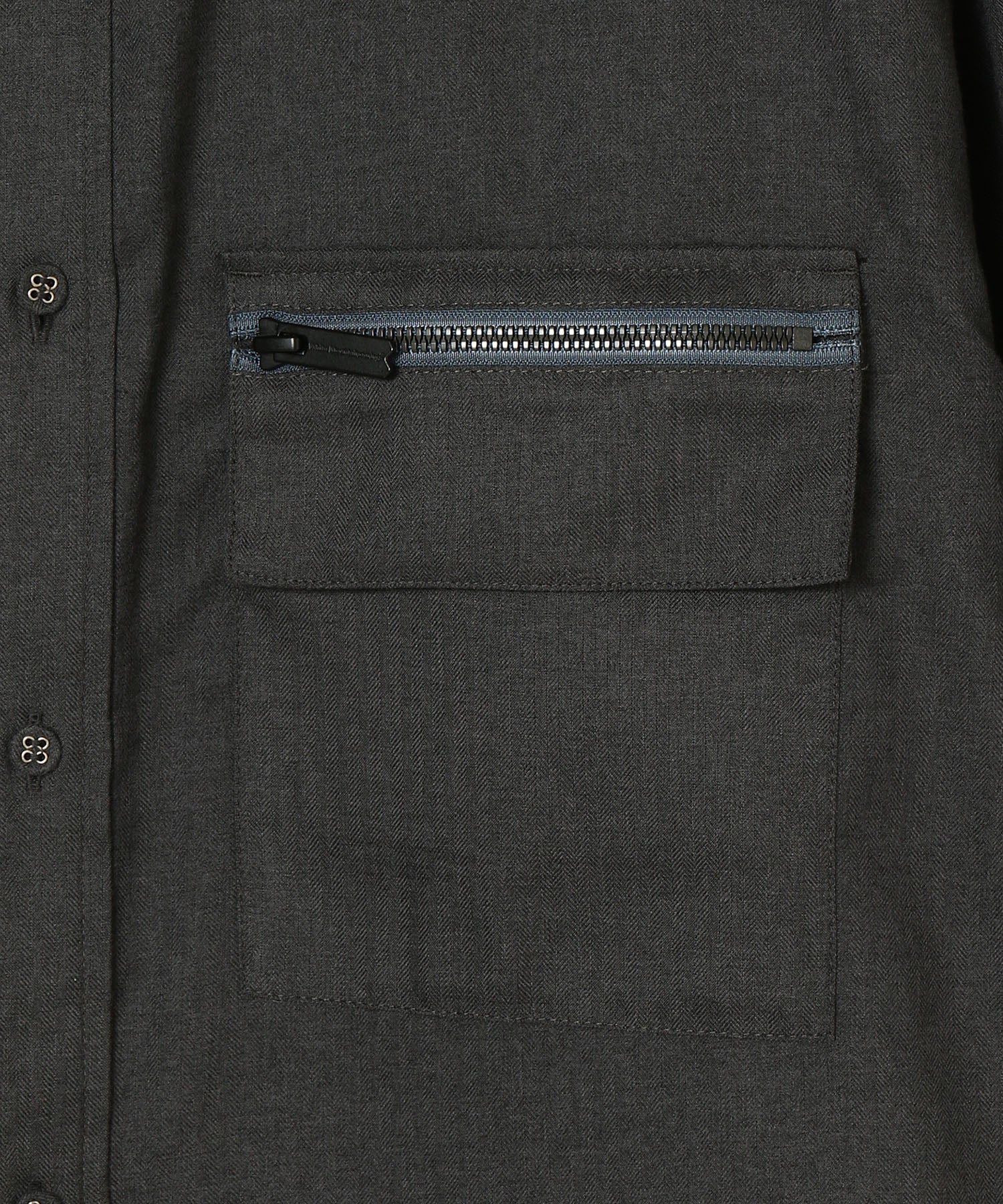 BAND COLLAR MULTI POCKET SHIRT