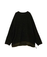 MELANGE WIDE RAGLAN PULLOVER