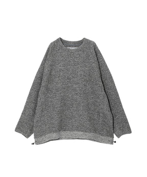MELANGE WIDE RAGLAN PULLOVER