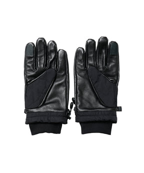 LEATHER & QUILTED NYLON GLOVE