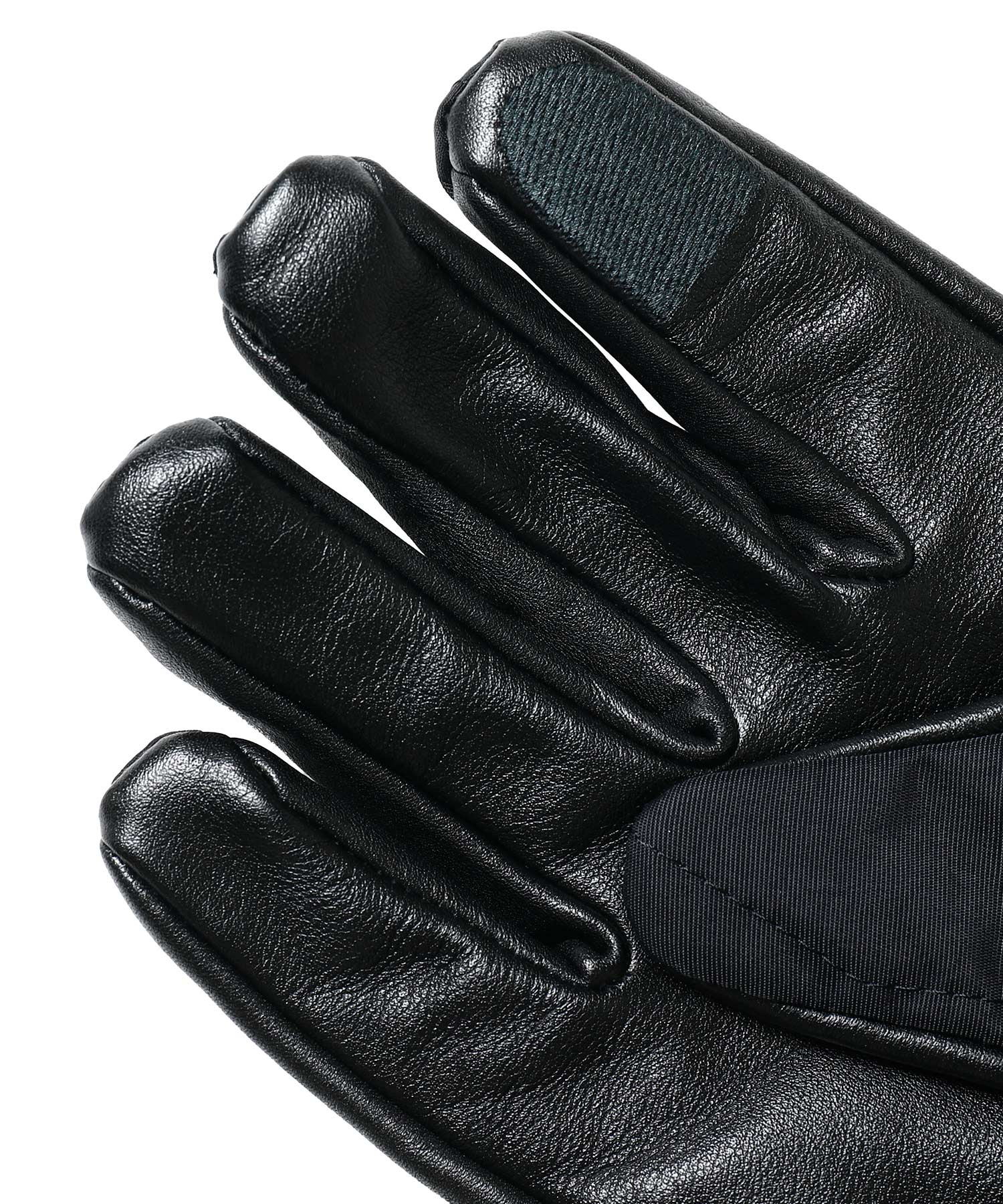 LEATHER & QUILTED NYLON GLOVE