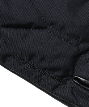 LEATHER & QUILTED NYLON GLOVE